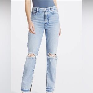 Good American High Rise Light Blue Jeans